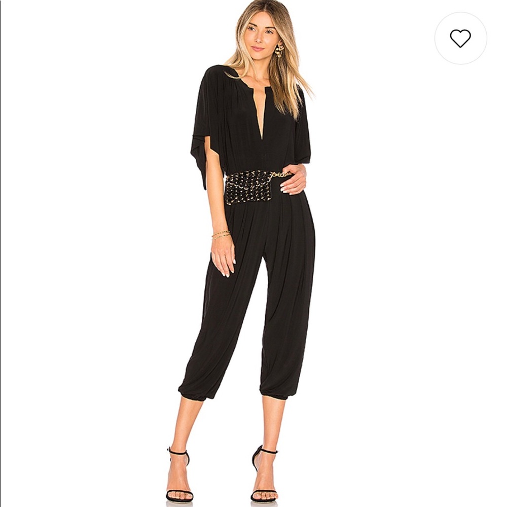 Norma Kamali black jumpsuit size M